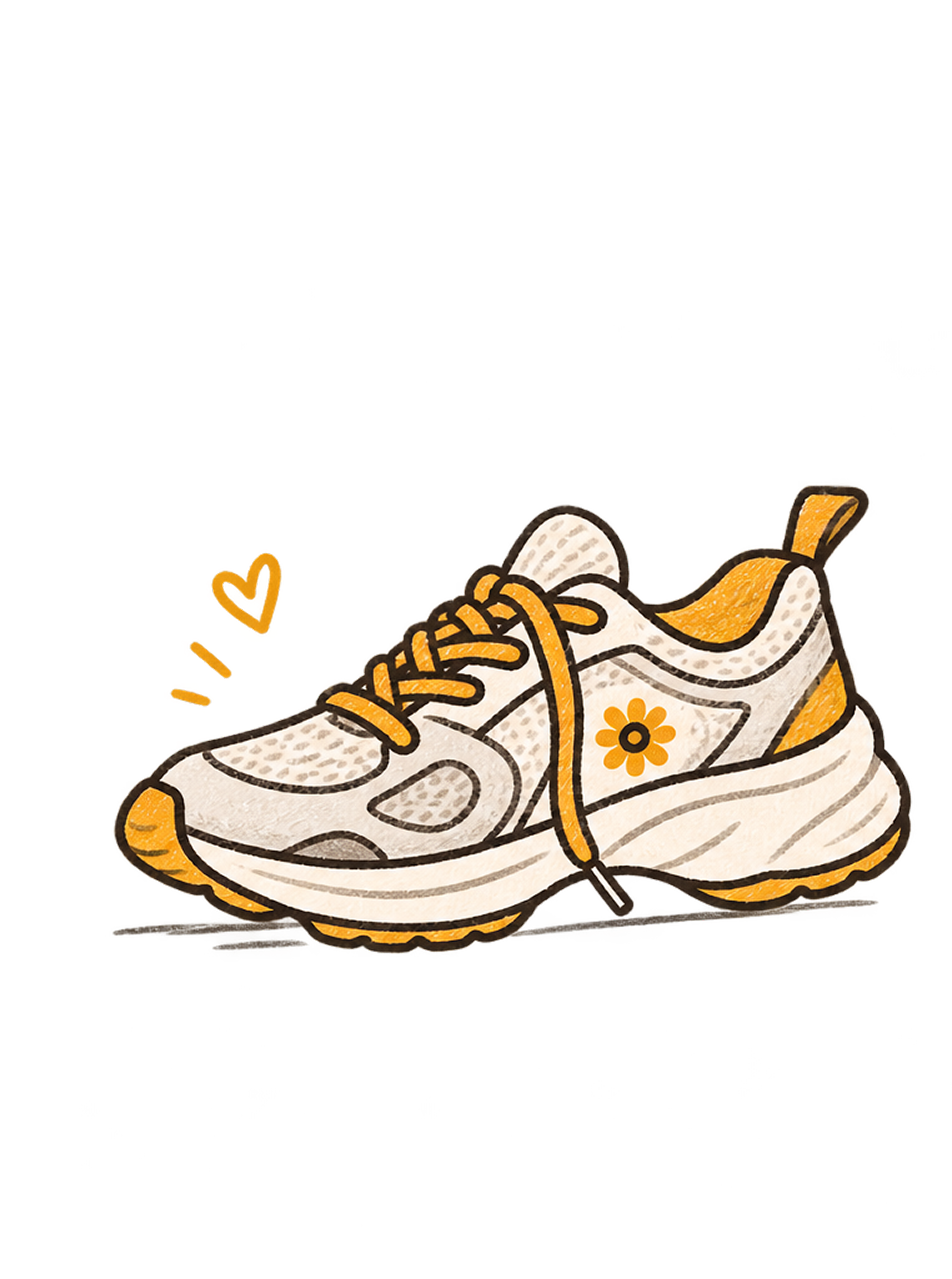 A running shoe